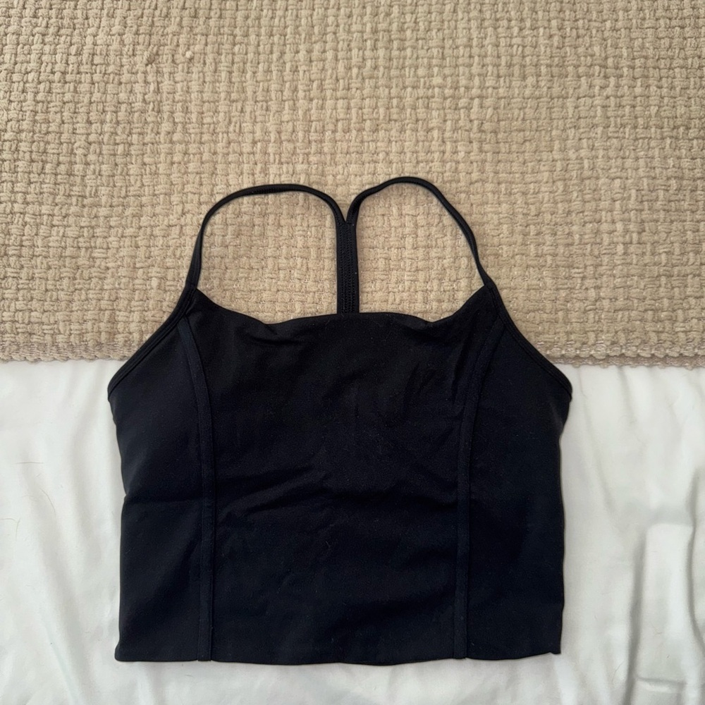 Abercrombie YPB Black Cropped Tank Top